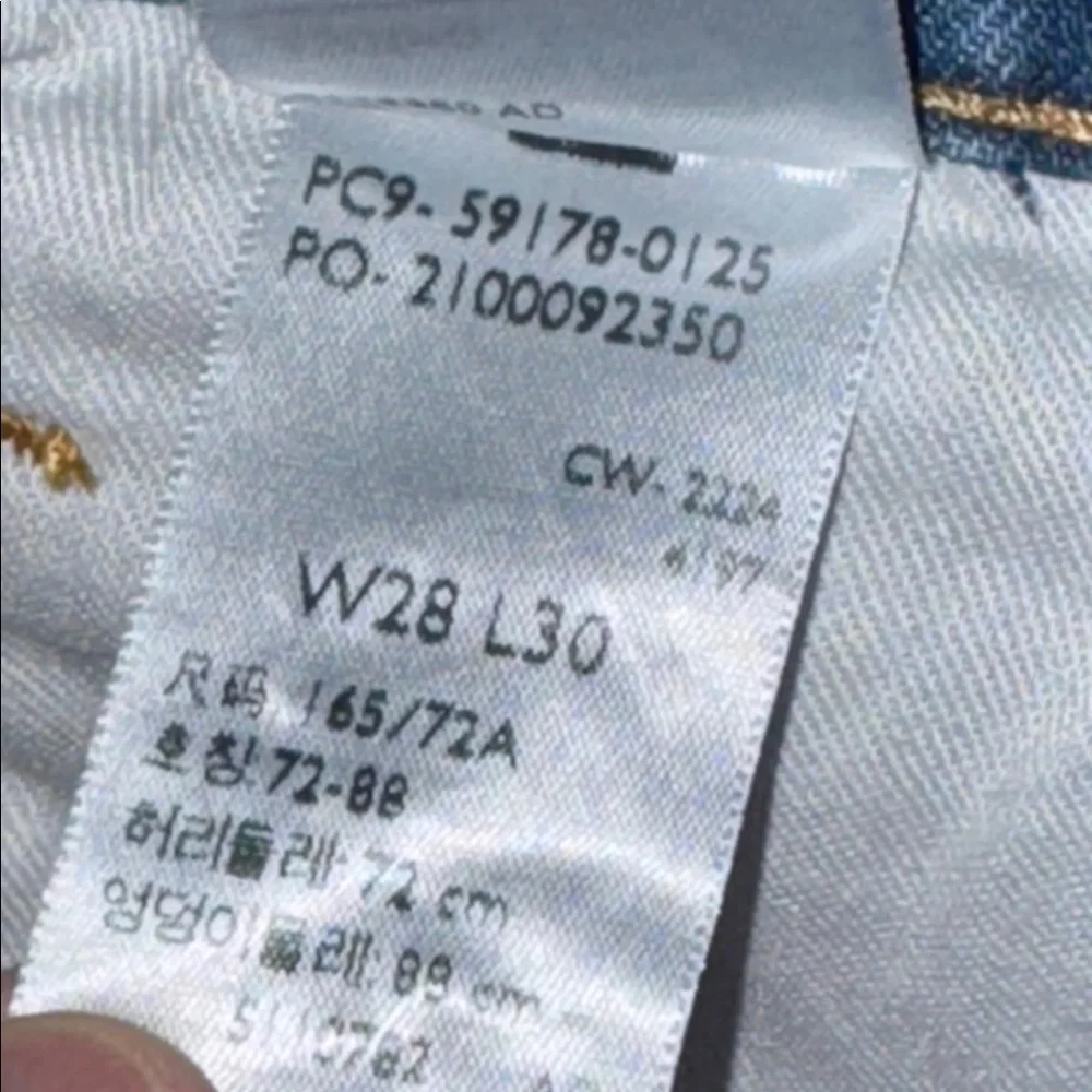 LEVI’S Signature Men’s Slim Jeans Stretch Cotton Light Wash Denim 28 x 30